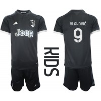 Camisa de time de futebol Juventus Dusan Vlahovic #9 Replicas 3º Equipamento Infantil 2023-24 Manga Curta (+ Calças curtas)